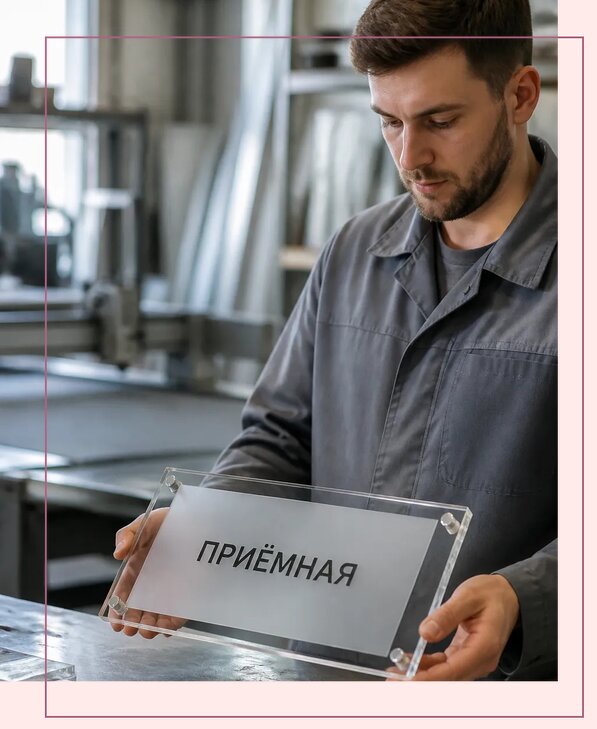 Таблички из оргстекла на заказ в Казани от 4141 р. | Аванза-Кзн